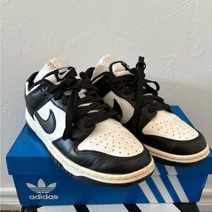 Nike Panda Dunks Black and White Low-Top Sneakers